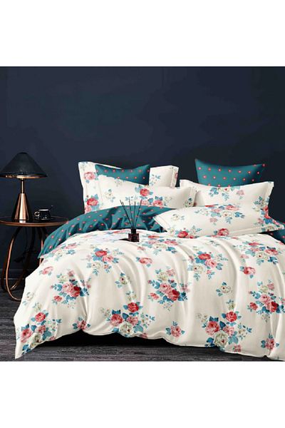 JOJO Elegant Linen Set for Double Bed Made of Fine Cotton, consisting of 6 pieces, 230x250cm
