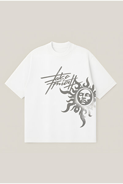 Moon Dancer Μπλουζάκι Sun Taka Güneş Unisex Oversize με στάμπα, χοντρό ύφασμα...