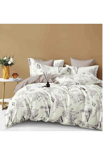 JOJO Elegant Linen Set for Double Bed Made of Fine Cotton, consisting of 6 pieces, 230x250cm