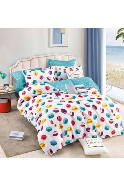 JOJO Elegant Linen Set for Double Bed Made of Fine Cotton, consisting of 6 pieces, 230x250cm