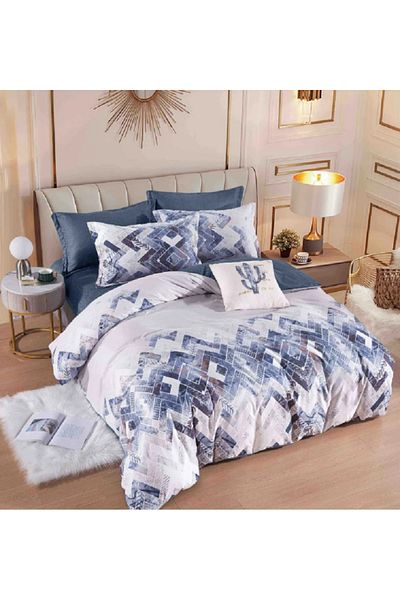 JOJO Elegant Linen Set for Double Bed Made of Fine Cotton, consisting of 6 pieces, 230x250cm