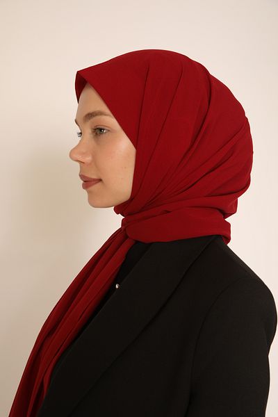 BERCHEM SCARF Akel Plain Red Shawl