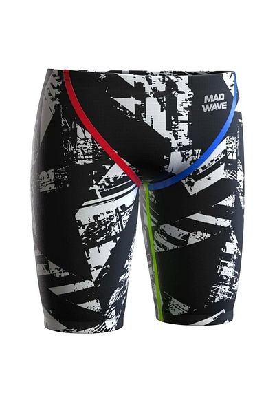 Mad Wave Men Racing Jammer (RACING SWIMSUIT) Forceshell X Jammers Bl - Black-white - Xs