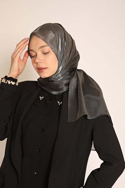 BERCHEM SCARF Akel Anthracite Shawl – Shiny Hijab Shawl That Complements the Nighttime Elegance