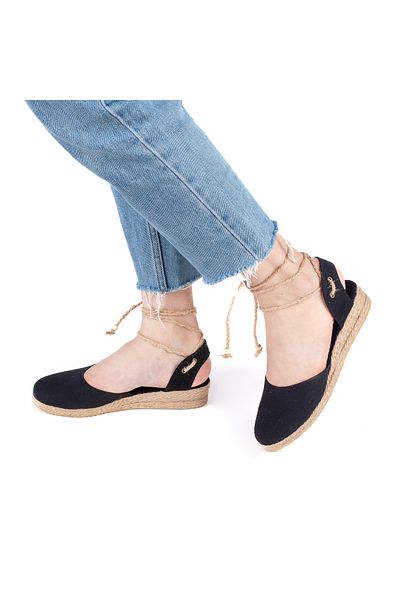 Star Tombis Real Handmade Straw Jute Ankle Tied Drawstring Daily Women's Espadrille Handmade
