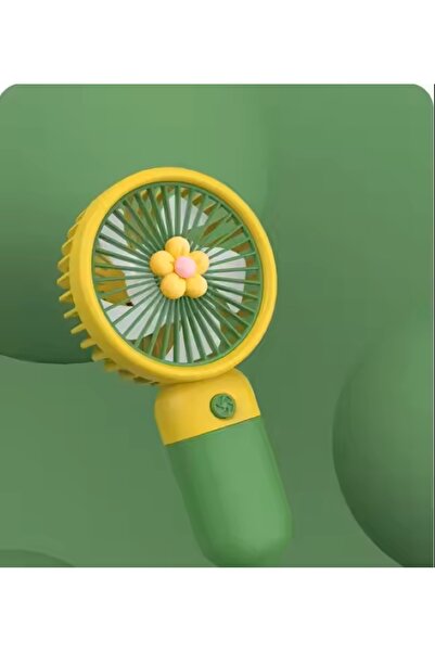 GÜLGÜZ Renkli Mini El Fanı Taşınabilir İpli Şarjlı Vantilatör