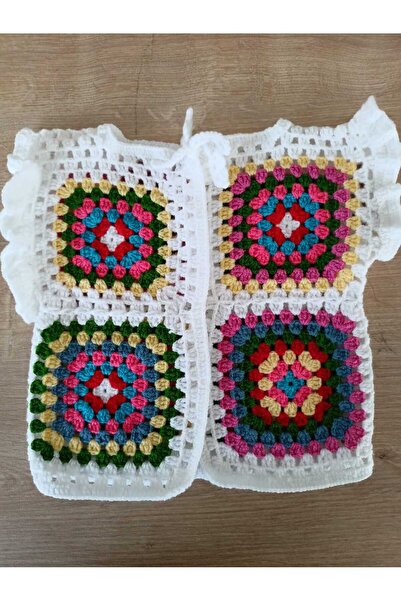 Mariohalil El Örgüsü Çocuk/ Bebek Yelek 2 Yaş