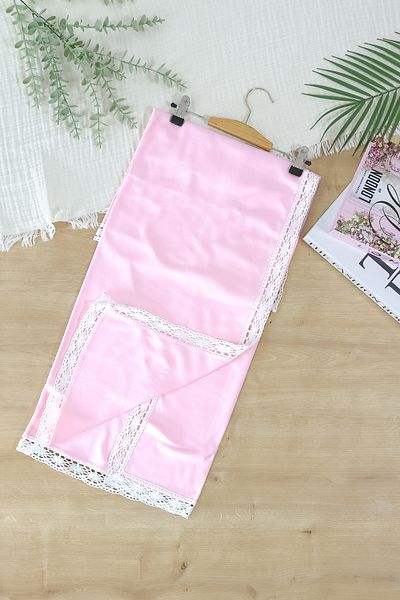 Sitilin Luxury Blanket with Lace for Baby Girl - Double Layer Combed Stl6842