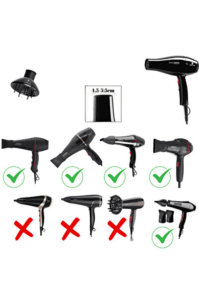 Hector Profesyonel Kuaför Fön Makineleri Için Difüzör Başlık