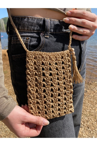 VİONA Kağıt İplik Telefon Çantası