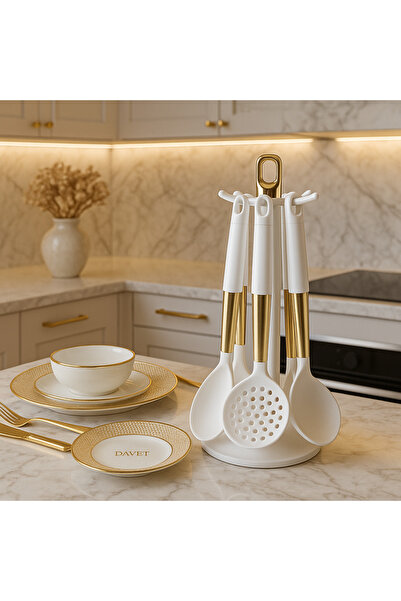 Veliday 7 Parça Silikon Mutfak Servis Seti- Lilyum