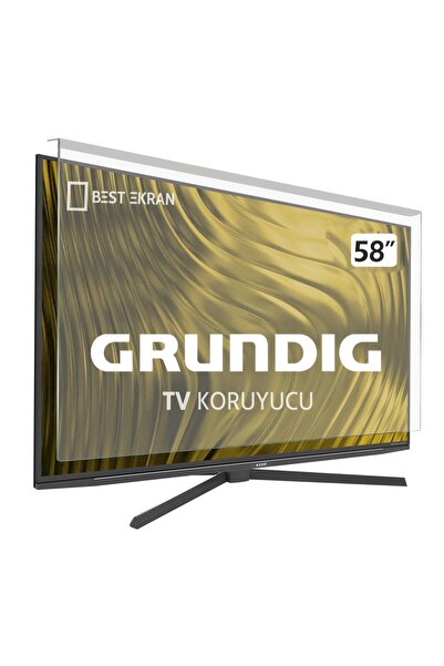 Genel Markalar Grundig 58" Inç 146 Ekran Kırılmaz Tv Koruyucu Oled 4k-8k Andr...