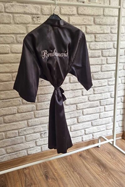 Lasilla 1 Piece Bridesmaid Written Black Color Bridesmaid Bib, Bridesmaid Bib