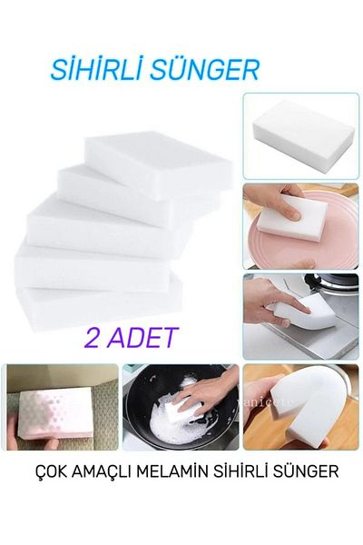 embays collection (2 Pieces) Melamine Sponge, Scratch Remover Sponge, Wall Cleaning Sponge, Magic Sponge