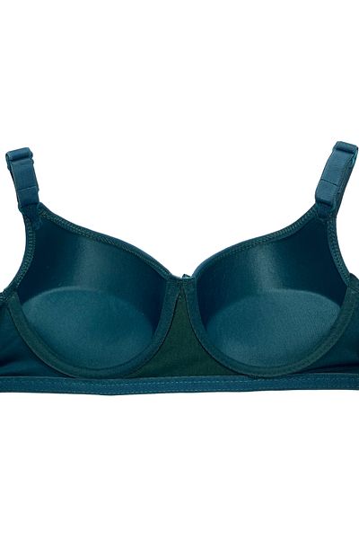 CHC Chocho Women's Underwire Padded Petrol Green Bra