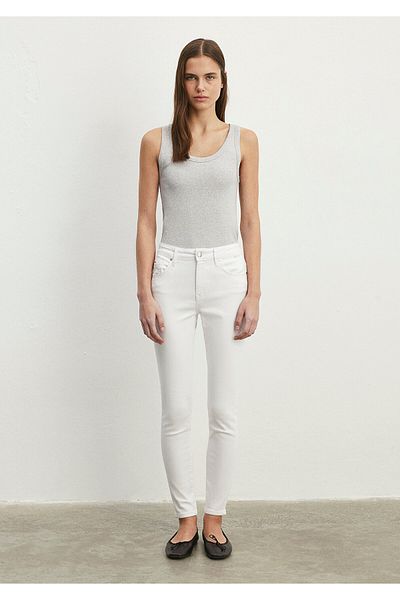 Mavi Tess Gold Luxus Weiße Jeans -100328-81360