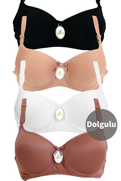 CHC Chocho Set sutien căptușit cu sârmă pentru femei, din 4 piese