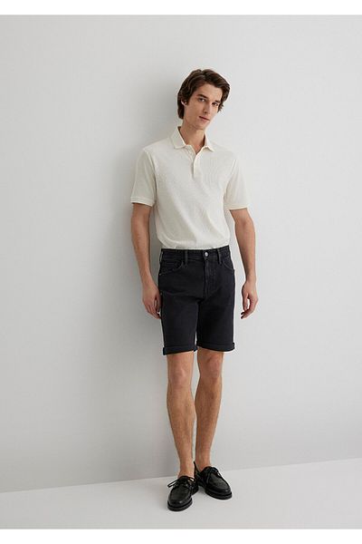 Mavi Brian Street Dark Grey Jean Shorts 0418484559