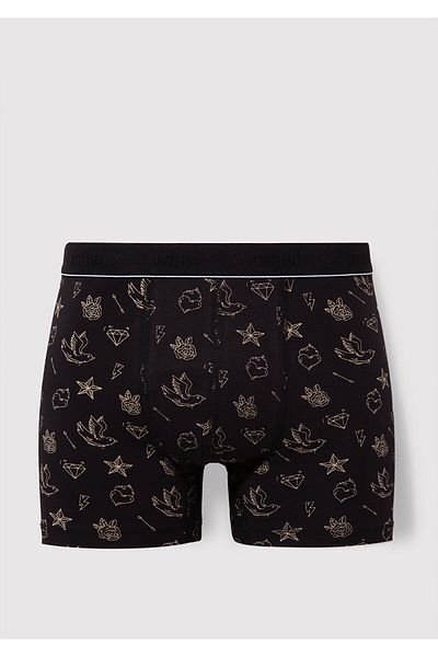 Mavi Printed Black Boxer 092449-85585