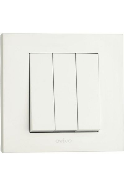 Tenda 8 Pieces Ovivo Grano White Triple Key Frame Included