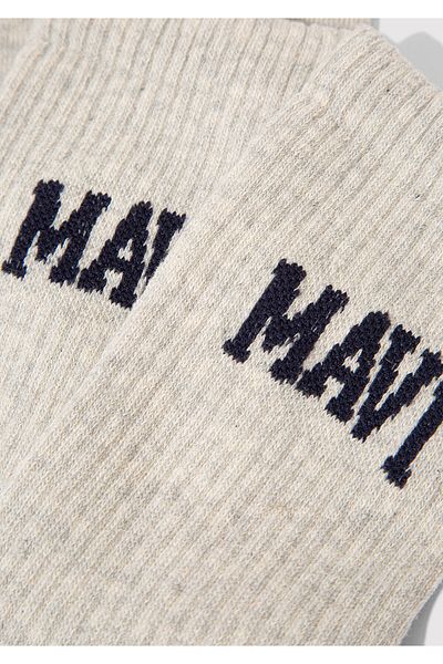 Mavi Чорапи екрю с щампа с лого 0911160 -80196