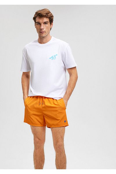 Mavi Orange Indigo Turtles Sea Shorts - 0911483 -71385