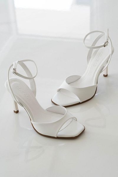 sovrana Single Strap Heeled Shoes White