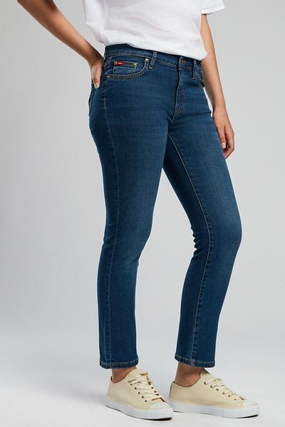 Lee Cooper سروال جينز نسائي من Susie Flux - أزرق تاج متوسط