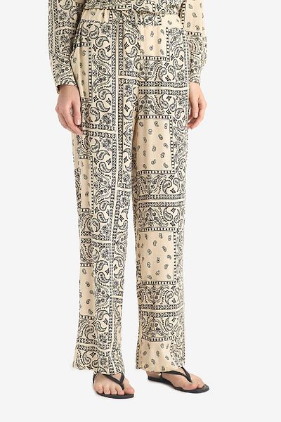 DeFacto Regular Fit Paisley Patterned Viscose Beach Pants-Fall in Love C3159Ax25Sp