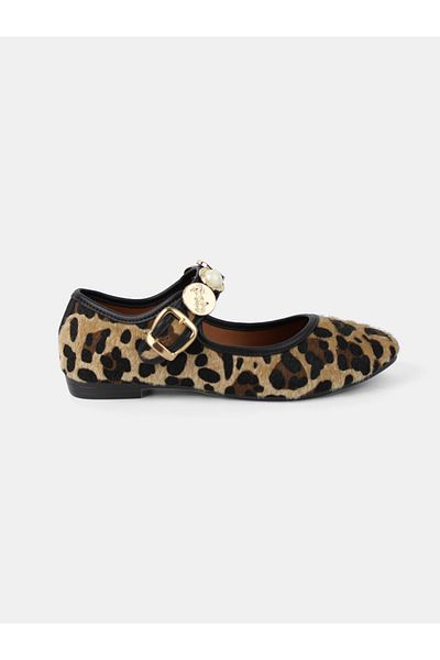 MAGGIO Balerini de damă sigilați cu model leopard