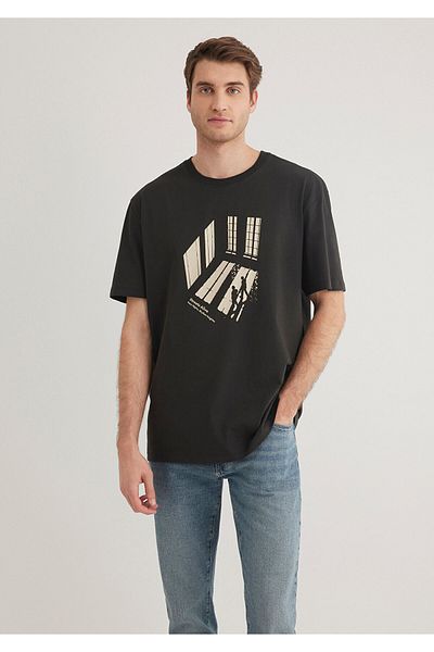 Mavi Μπλουζάκι με στάμπα ανθρακί Loose Fit / Loose Relaxed Fit 0612557 -70092