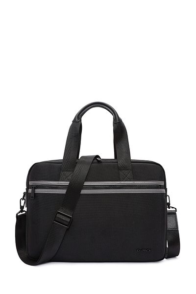 Derimod حقيبة قماش سوداء طويلة للرجال من D-Pack 24WBD30146F