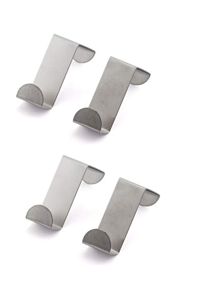 ARTE METAL Siyah Askılık Kapı Arkası Bornoz Askılığı Mutfak Banyo Askılığı Havlu Askılığı Elbise Askılığı 4'lü