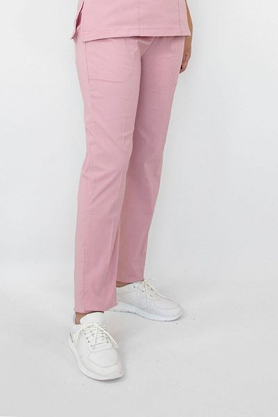 Nur Medikal Giyim Pantaloni unisex pentru exterior, pudră, lycra, doctor, asistentă, cu fundul unic
