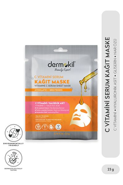 Dermokil Vitamin C Serum Paper Mask 28 Gr