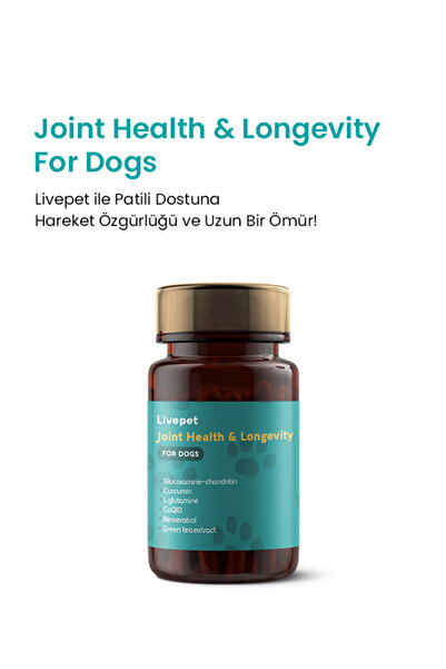 Genel Markalar Livepet Köpekler Için Eklem Sağlığı Ve Longevity Tableti – 60 Tablet