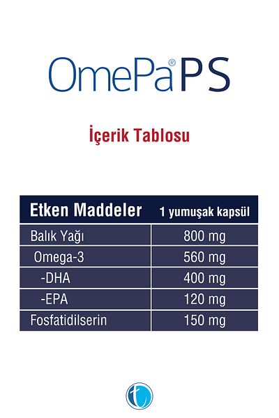 Omepa Ps 30 Soft Capsule Phosphatidylserine Omega 3 Fish Oil