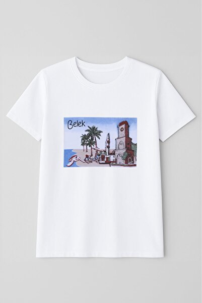 MARKAPIA Ανδρικό μπλουζάκι με κοντό μανίκι με λαιμόκοψη 100% βαμβακερό Belek