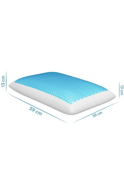 Viscofoam Evva Anti-Sweat Orthopedic Pillow Cooling Visco Pillow Gel Μαξιλάρι 59x39x13cm