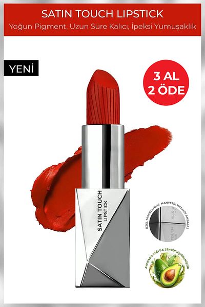 Alix Avien Long Lasting Semi Matte Lipstick - Buy Touch Lipstick 826 Allure Red Smooth Effect