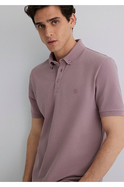 Mavi Καφέ μπλουζάκι Polo Slim Fit / Slim Fit 063247-89596