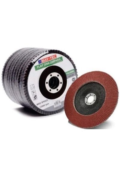 Baytec Flap Disc Metal Wood Sanding 40 Grit 10 Pieces 115x22 mm