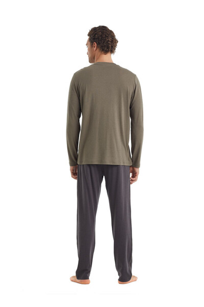 Blackspade Men's Pajama Set 40090 - Khaki