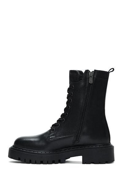 Derimod Black Leather Women's Boots - 23wfd510018