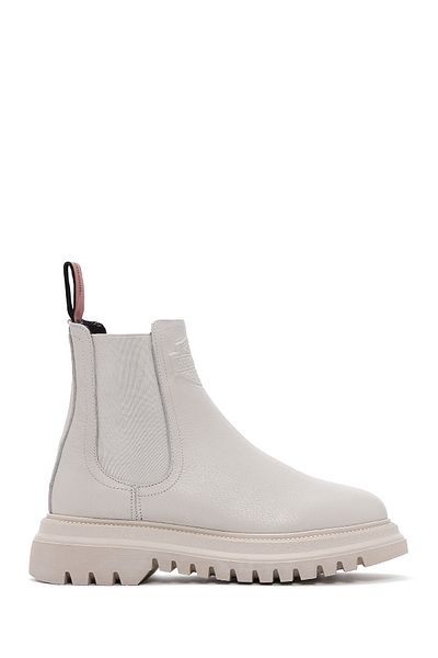 Harley Davidson Women's Beige Mourir Leather Chelsea Boots 026Z 100031