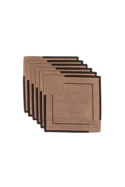 Mikasa Moor Palm Bronze 6-Piece Coasters 13 cm