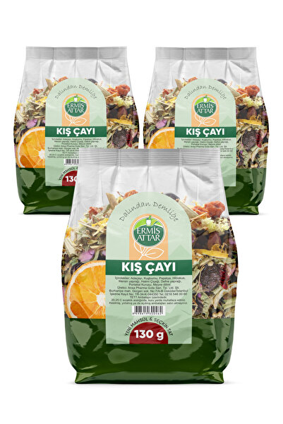 Ermiş Attar Kış Çayı 3'lü Avantaj Paket Doğal ve Lüks Meyveli 1. Sınıf Yeni Mahsül Bitkilerle