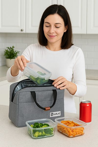SürLaz Hot and Cold Food Transport Thermal Bag – Practical Solution for Picnic, Camping, Journey, School and Office
