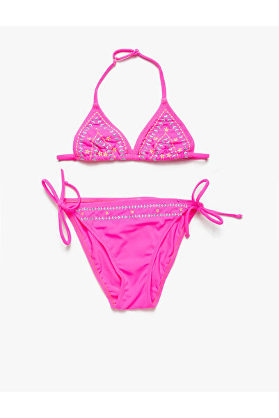 Koton Girl's Fuchsia Bikini Set