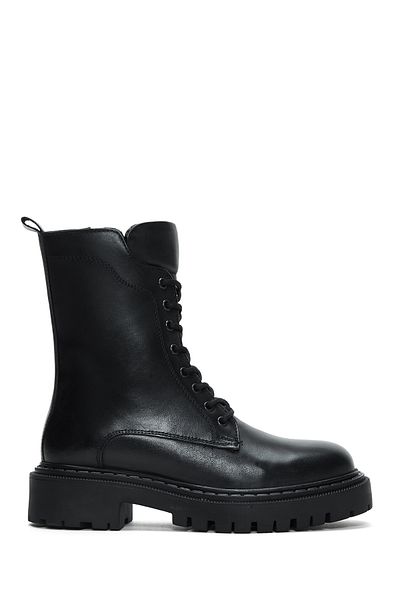 Derimod Black Leather Women's Boots - 23wfd510018